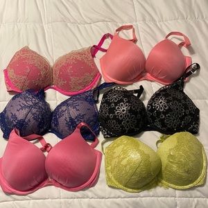 6 Victoria secret push up bras